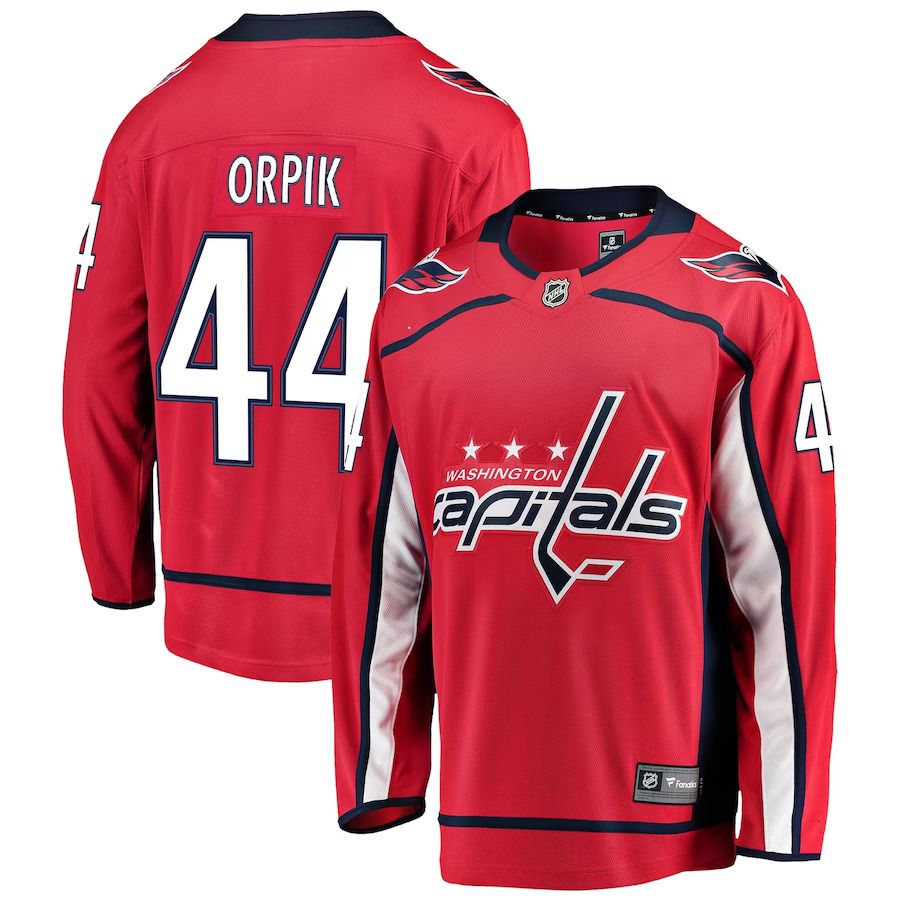 Men Washington Capitals 44 Brooks Orpik Fanatics Branded Red Breakaway Home Player NHL Jersey
